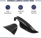 Mirror Lower Cover Trim ＆ Base Kit Left Driver Side Fit for Mazda CX-5 2015 2016 (With Mirror Light Version), Rearview Wing Bottom Cap Lower Holder Frame House ＆ Triangle Base Assembly