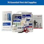 First Aid Only 91322 ANSI A 2021 and OSHA Compliant First Aid Kit, 10-Person Emergency First Aid Kit for Business, Home, Car,