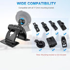 GPS Holder for Car Dashboard, Dual Adhesive Base GPS Mount for Any Surface, 360° Rotation GPS Car Holder for Garmin Nuvi Dezl Drive Drivesmart Zumo Driveassist DriveLuxe StreetPilot RV