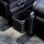 Leather Car Trash Can, Luxury Car Organizer, Leakproof Garbage Can for Car and Trucks, Black