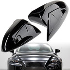 2X Side Mirror Cover Cap Rearview Compatible with 2013-2020 Lexus IS GS F Sport 09-22 CT F Sport 13-16 LS ES