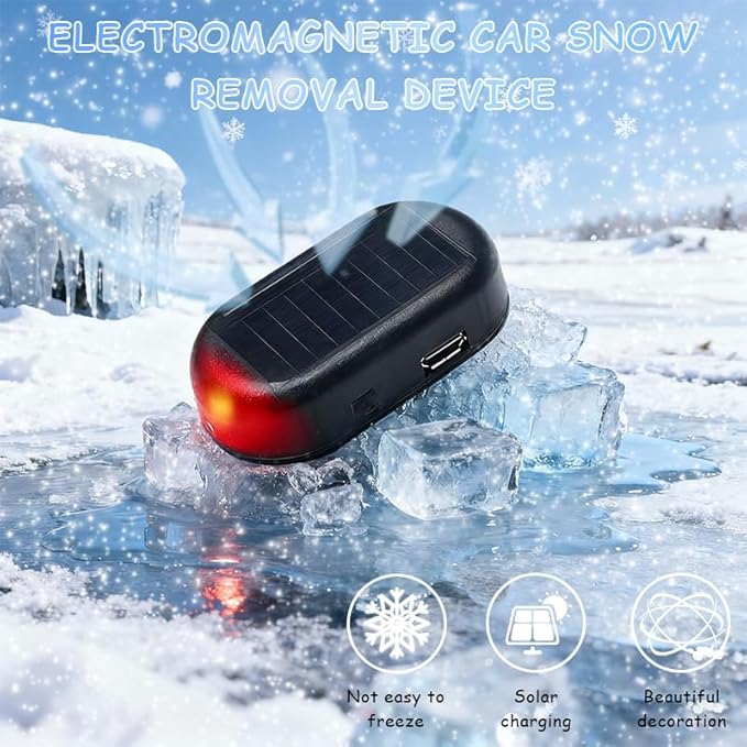 2 Pack Electromagnetic Car Snow Removal Device, Anti-Freeze Windshield Defroster & Ice Melter,Anti-Frost Device for All Vehicles - Winter Essential Accessory