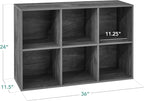 Best Choice Products 6-Cube Storage Organizer, 11in Shelf Opening, Bookcase, Display Shelf, Customizable w/ 3 Removable Back 