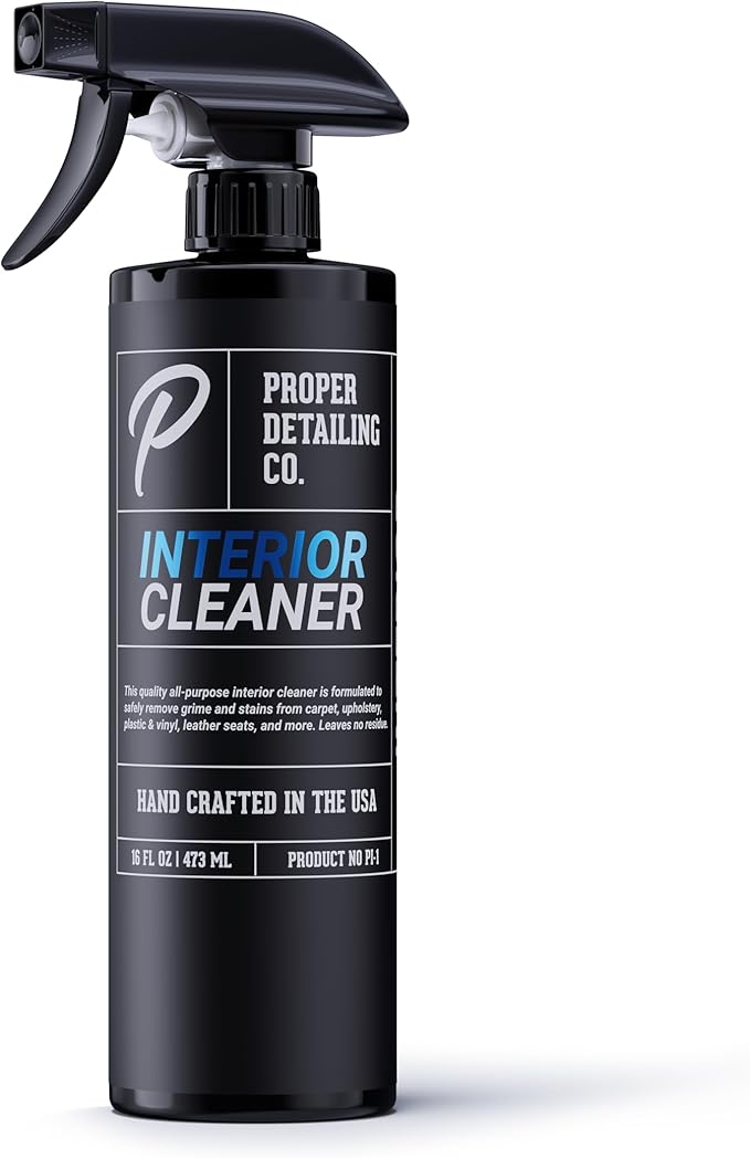 Professional Car Interior Cleaner for Fabric & Leather Seats, Dashboard, Headliner & Carpet - Deep Stain Remover Foam Spray f