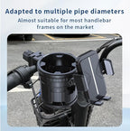 3-in-1 Stroller Cup Phone Holder Attachment, Universal Cup Holder with Adjustable Phone Mount, Double Cup Holder for Walker, 