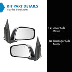 TRQ Power Heated Chrome Side Mirror Set Driver & Passenger Compatible with 2011-2018 Nissan Frontier NI1320291 NI1321291