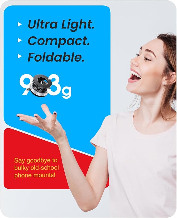 Magnetic Suction Cup Phone Mount for Magsafe, 360° Adjustable Magnetic Car Phone Holder, Pocket Size Foldable Car Mount, Phone Holders for Your Car for iPhone 17 16 15 14 13 12 Series,Silver