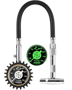 Tire Pressure Gauge for Cars Schrader and Presta 160 PSI, Road Bike Tire Air Pressure Gauge Luminous Dial, Suitable for Car, Motorcycle, Bike, SUV and Truck