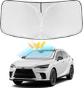 for RX 300 350 450 FSport 2010-2015 Windshield Sun Shade - 4 Layers Car Sunshades for Front Windows Shade Cover Custom Fit RX Sun Visor 250T Retractable Shade Blocks UV Rays Car Accessories
