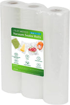 L'ELEF MISTICO Vacuum Sealer Bags for Food, 11''X20' (3 Rolls) BPA Free Food Saver Bags for Sealer, Customized Size Vacuum St