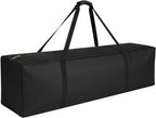 COOLBEBE 56" Sports Duffle Bag - 216L Extra Large Travel Duffel Luggage Bag with Upgrade 2-way Lockable Zippers, Sturdy & Water Resistant Long Duffle Bag for Camping Moving (Black 56inch)
