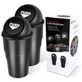 Cup Holder Trash can for car with Lid, Mini Garbage Cans for Back seat Leakproof Vehicle Automotive Cup Holder Car trashcan, Small Trash Bin for Automotive Office Home Kitchen (CARH1347A)
