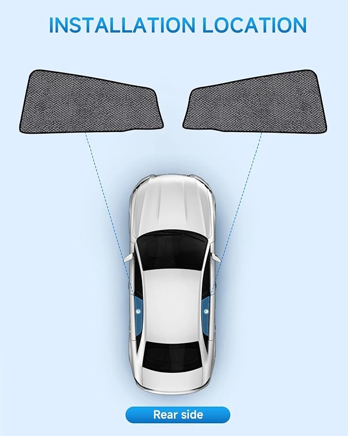 Car Window Shades for Subaru Crosstrek(2024-2026), 2-Pack Rear Window Sun Shades for Baby – Breathable Mesh, UV & Heat Blocker, Privacy Protection for Camping, Travel, Sleep & Nursing