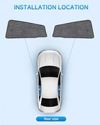 Car Window Shades for Subaru Crosstrek(2024-2026), 2-Pack Rear Window Sun Shades for Baby – Breathable Mesh, UV & Heat Blocker, Privacy Protection for Camping, Travel, Sleep & Nursing