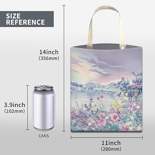Car Trash Can, Cute Car Trash Bag, Hanging Car Organizer and Storage Bag, Trash Bin for Car Accessories, Vehicle, Travelling, Camping Watercolor Purple Flower