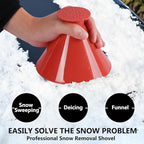 4 Pcs Ice Scrapers for Car Windshield, Magical Ice Snow Scrapers,Multifunctional Funnel Ice Scrapers for Car Windshield