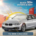 Windshield Sun Shade for BMW 3 Series 2013-2018 Sunshade Front Window Shade Custom Fit 3 Series Accessories Sun Visor Foldable Shade Blocks UV Rays Accessories