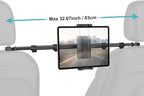 Car Headrest Tablet Holder, [Stretchable 32.67 inch Arm] Between Seat Tablet Mount for Car, Anti-Shake Backseat Phone Mount for Kids Fits iPad Pro 12.9 13 Air Mini, Galaxy Tabs, 4-13" Devices