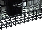 Black Metal Wire Hanging Basket, Multifunction Creative Mesh Wall Grid Holder Storage Organizer Plant Holder Shelf Flower Pot