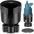 Car Cup Holder Expander, Automotive Cup Holders for Car with Adjustable Base and Rubber Pad, Fits Most Bottles 20-40 oz (3.4"