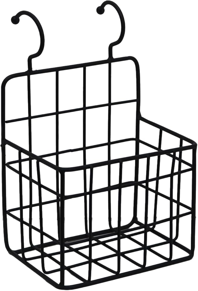 PARISLOFT 8-Tier Wooden Blanket Ladder with 5 Removable Baskets, Farmhouse Leaning Ladder Shelves for Living Room & Bedroom, 