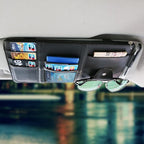 JEYODA Car Sun Visor Organizer Auto Car Visor Pocket and Interior Accessories Car Storage Organizer with Multi-Pocket Net Zippers (Style 1-Black), 1942