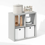 Furinno Cubic Closet Organizers and Storage, 4-Cube Closet Organizer, Open Shelf Closet Storage, Extra Thick Frame for Wardro