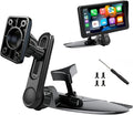 Extended CD Slot Mount for CarPlay Screen with Screws Adjustable Arm and 360° Rotating Universal Head 17mm Compatible with in-Car Monitors CD Slot CarPlay Mount