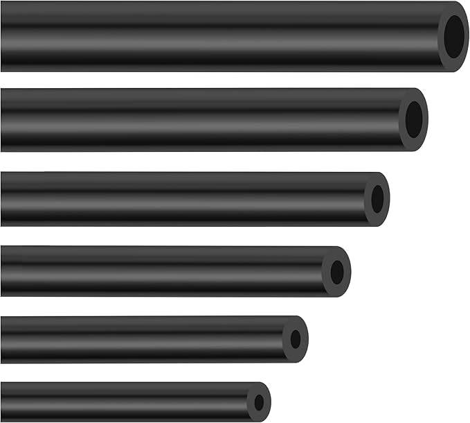 6PCS 5Ft Vacuum Hose Automotive,Silicone Vacuum Hose with ID 1/8" 5/32" 3/16" 1/4" 5/16" 3/8",130PSI Max Pressure Vacuum Line