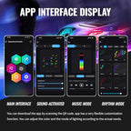 Acrylic Car Led Lights Interior with APP,Universal RGB Acrylic Ambient Lighting Car Kit,175 inch Neon Flexible Fiber Optic Led Strip Music Sync Lights for Car,6 in 1 USB Power Dashboard Decorations