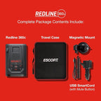 Escort Redline 360c Plug and Play Radar Detector - Extreme Range, Rapid Response Times, Full Stealth, 360 Degree Awareness, A
