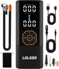 Tire Inflator Portable Air Compressor Air Pump for Car Tires Cordless Electric 180PS for Car, Motorcycle, Bike, Ball, with Tire Gauge Pressure-Black