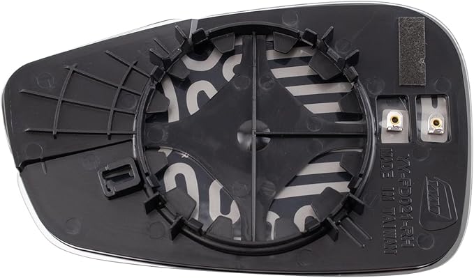 TRQ Passenger Side Mirror Glass Heated Convex Snap On Compatible with 2011-2019 Ford Fiesta FO1325178