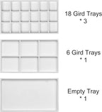 Frebeauty Acrylic Jewelry Organizer Earring Organizer Box with 5 Drawers Earring Holder Organizer with Velvet Trays Clear Jew