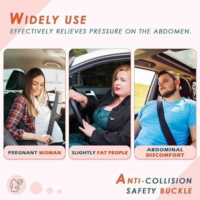 Car Seat Belt Cover for Pregnancy, Soft Harness for Neck and Abdomen Protection, with Adjustable Strap Soft Harness, Comfort Enhancer for Maternity Car Universal Travel(Green)