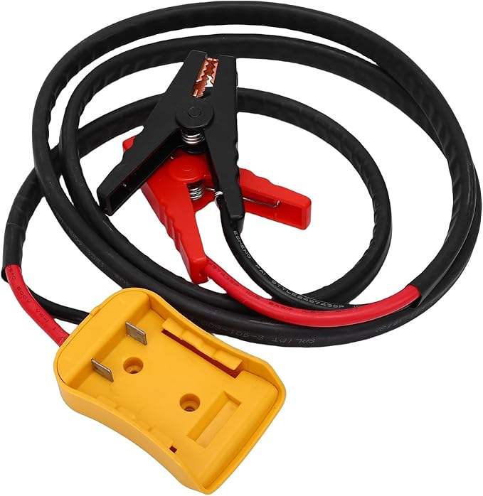 KIMISS Car Battery Jump Cable 8AWG Silicone Wire Heat Proof Automotive Jump Start Cable for SUVs Light Trucks (5.9FT)