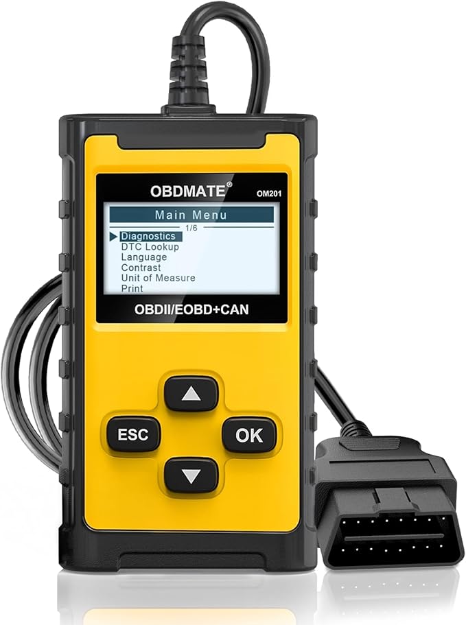 Check Engine Code Reader, OBDMATE OM201 OBD2 Diagnostic Tool Clearing Faulty Codes with Wireless Printing | Graphic Live