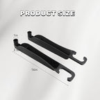 2PCS Car Seat Gap Filler Organizer, Multifunctional Seat Side Gap Filler Between Seat and Console, with Organizer & Hook Function for Avoiding Dropped Items, Universal Fits (Black)