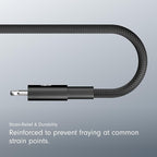 Beats USB-C to Lightning Woven Cable Fast Charging Durable/Tangle-Free Compatible Charger for Apple Devices w Lightning Ports