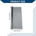 Car Window Tint Film Window Privacy Film Car Carbon 2 PLY PET 24.61 ft x 23.62 Inch 1 Pc Black VLT 50% IRR 32% UVR 95%