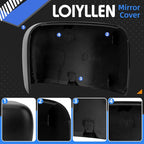Passenger Side Mirror Cover Replacement for Jeep Renegade 2015 2016 2017 2018 2019 - Right Side Mirror Covers, Rear View Mirrors Cap Accessories Without Lamp, Textured