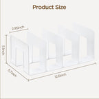 HBlife White Acrylic Kids Shoe Rack for Closet Organizers and Storage, Small Shoe Rack 4 Sections Toddler Baby Shoe Storage O