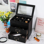 Wooden Storage Box Wooden Desk Organizer with 2 Drawers and 6 Grids Apothecary Drawers Small Wooden Drawers Small Craft Stora