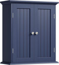 ChooChoo Bathroom Wall Cabinet, Over The Toilet Space Saver Storage Cabinet, Medicine Cabinet with 2 Door and Adjustable Shel