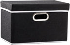 PRANDOM Foldable Storage Box with Lid [1-Pack] Fabric Collapsible Storage Bin Organizer Container Basket Cube with Cover for 