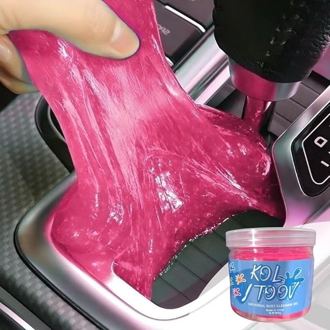 Ultimate Pink Car Cleaning Gel: Automotive Detailing Putty for Interior Care, Vent Cleaning, and Dust Removal Reusable Cleani