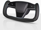 Steering Wheel Cover for Tesla Yoke Steering Wheel, Car Steering Wheel Cover for Tesla Model S/Model X Accessories (Black)