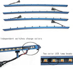 Car Interior Door LED Lighting Ambient Light Trim Strip Accessories for BMW 3 Series F30 F31 320i 328i 330i 335i 340i Door Two-Color Atmosphere Lamp Replacement Cover (Blue)