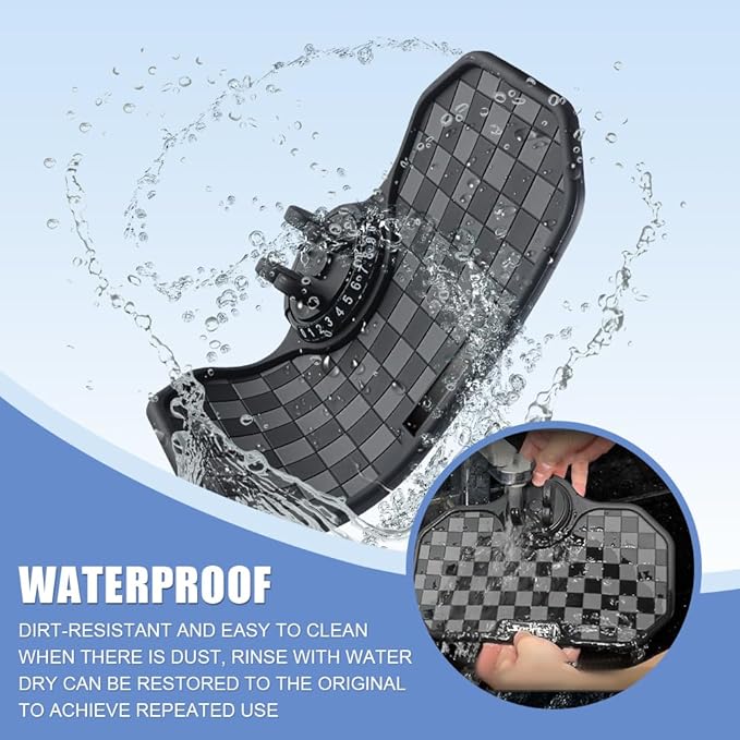 Car Anti Slip Mat Dashboard Tray Decorations Sticky Pad Multi Functional Thickened and Widened Washable with 360° Rotating Un