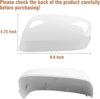 OWITAI Compatible with Honda Fit/Jazz Left Driver Side Mirror Cap Cover 2009 2010 2011 2012 2013, White Door Rearview Mirror Cover Replacement Without Turn Signal Light for Fit/Jazz